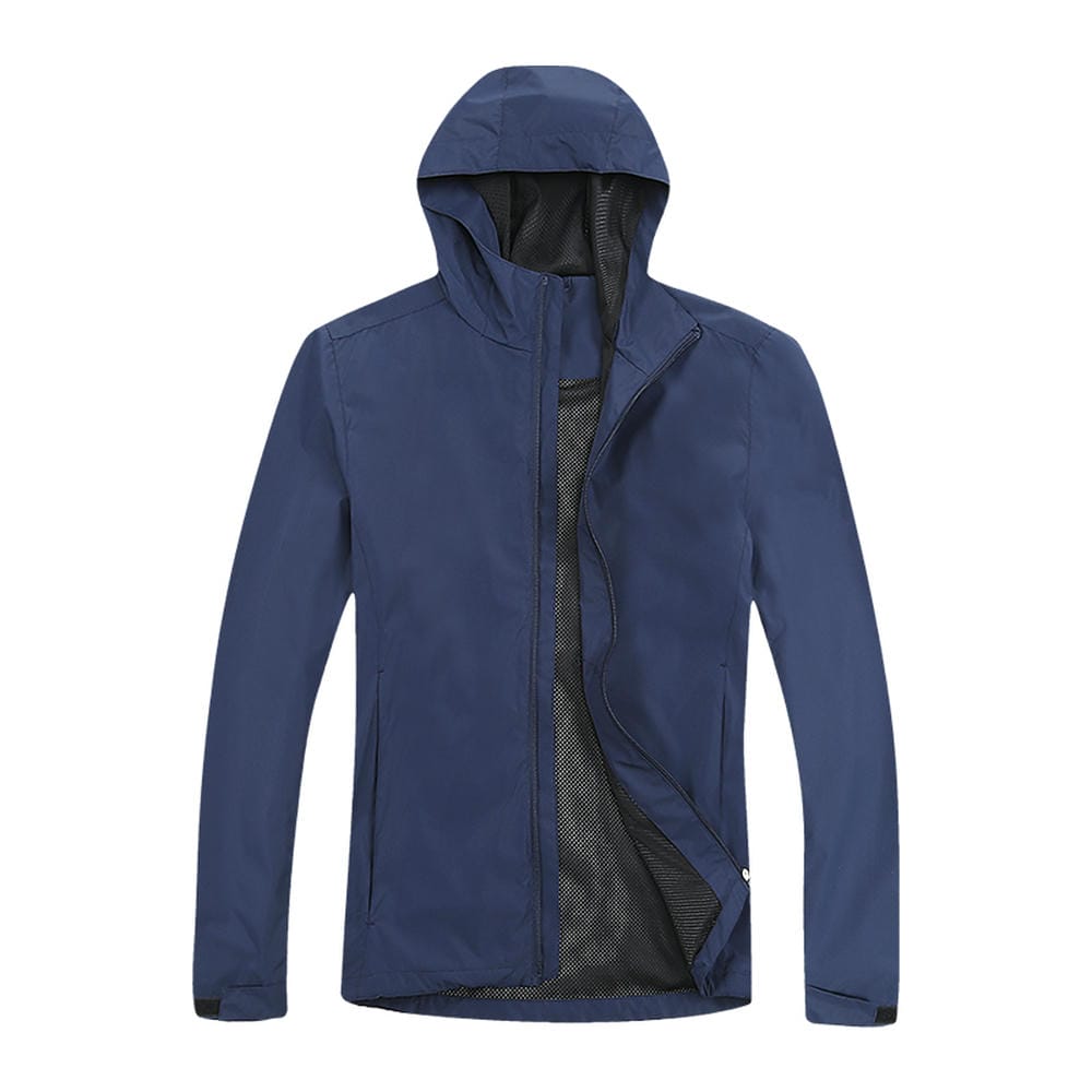 HT012-068春秋平纹春亚纺单层男款冲锋衣